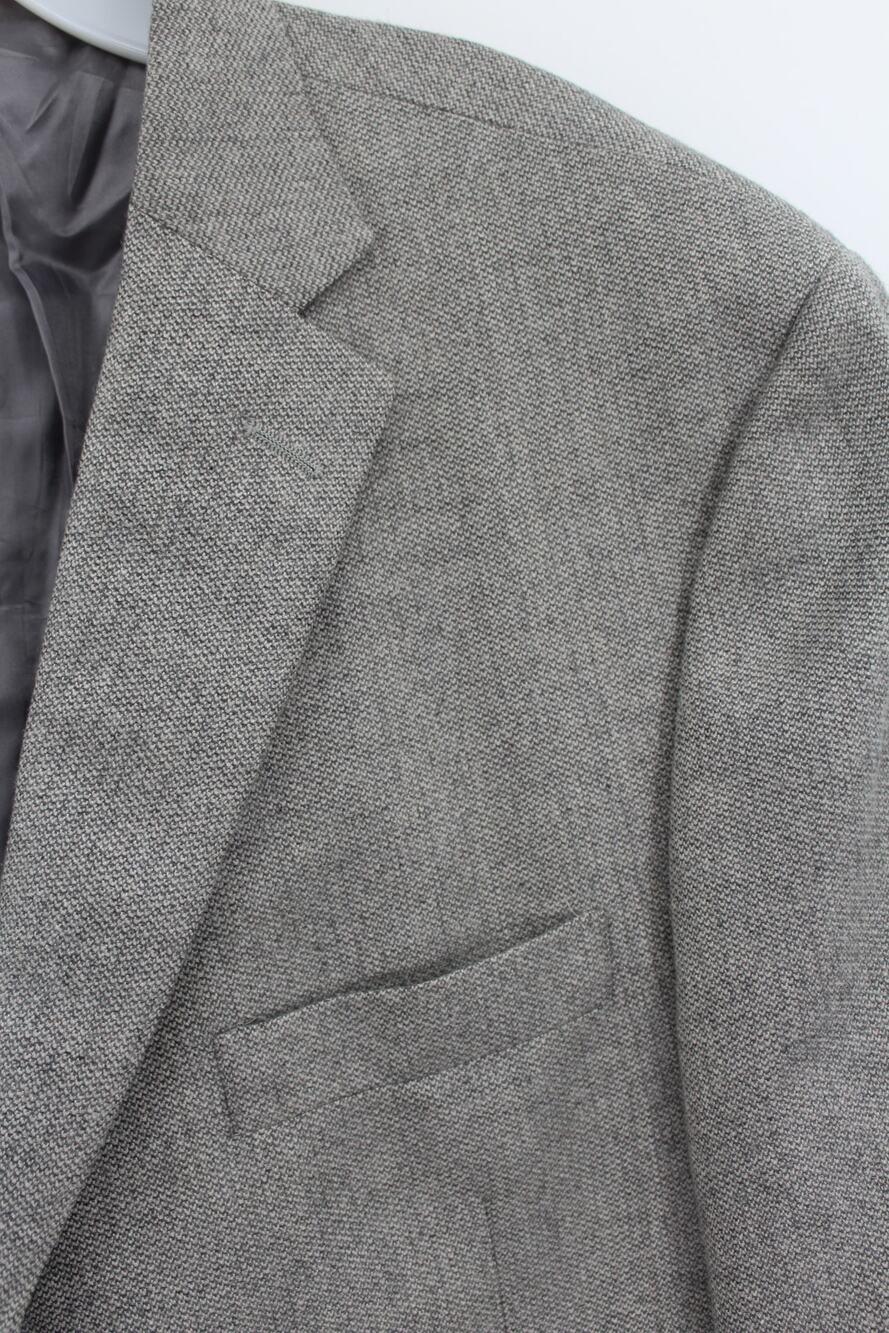 Hart Schaffner Marx Blazer Men 48R Loro Piana Worsted Spun Cashmere Gray Jacket